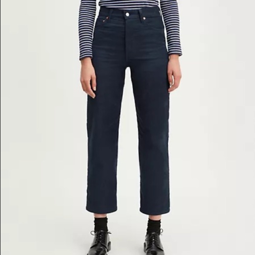 Levi’s Corduroy Ribcage Straight Leg Jeans